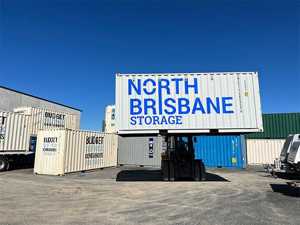 storage container on fork lift truck being stored at the NBS facility